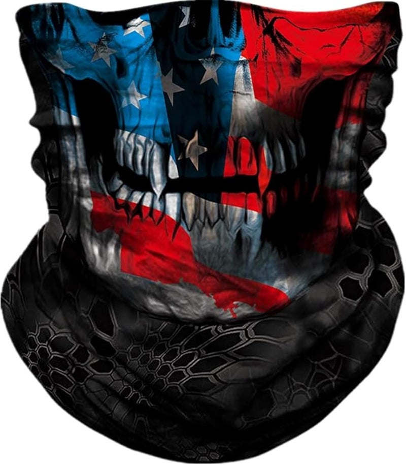 WYSUMMER Scarves Bandanas Skull Face Tube Headband, Gaiter Head Wrap Balaclava Magic Scarf Motorcycle Multi Function Headwear - Image 1